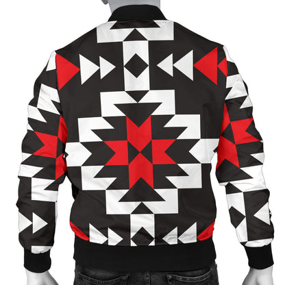 Navajo Pattern Print Design A02 Men Bomber Jacket