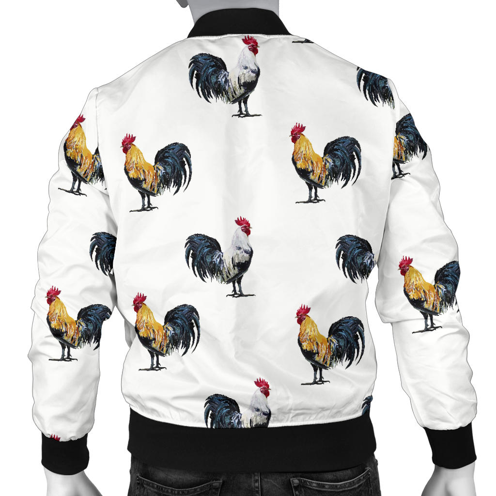 Chicken Pattern Print Design 02 Men Bomber Jacket