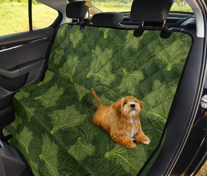 Kale Pattern Print Design 01 Rear Dog Car Seat Cover Hammock