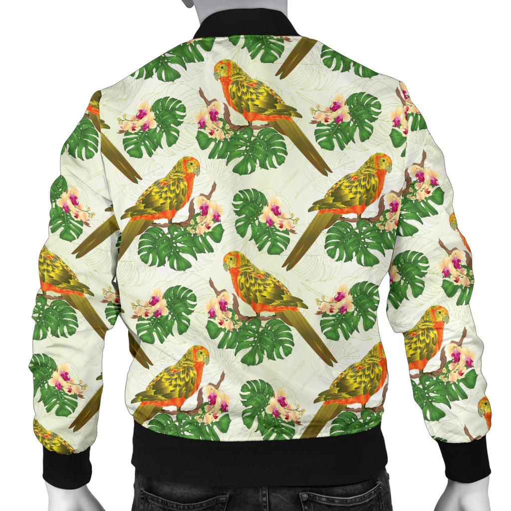 Conures Pattern Print Design 01 Men Bomber Jacket