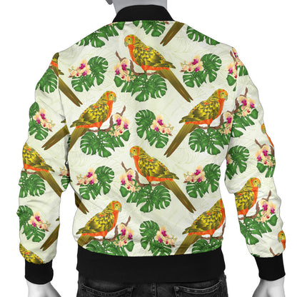 Conures Pattern Print Design 01 Men Bomber Jacket