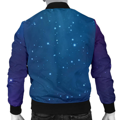 Nebula Pattern Print Design A01 Men Bomber Jacket