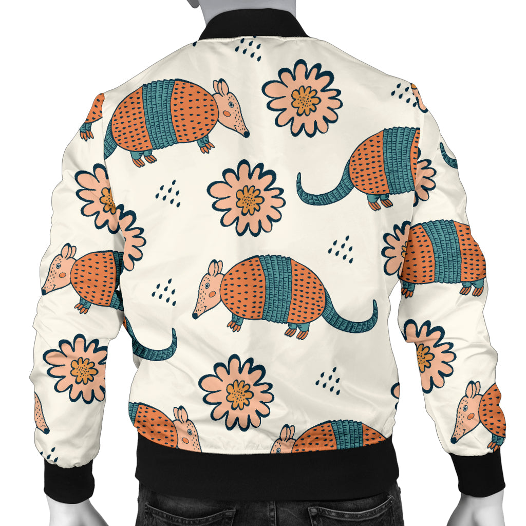 Armadillo Pattern Print Design 02 Men Bomber Jacket
