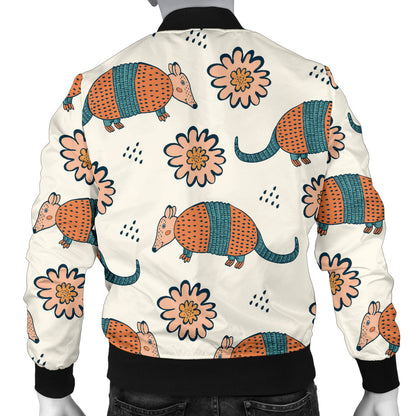 Armadillo Pattern Print Design 02 Men Bomber Jacket