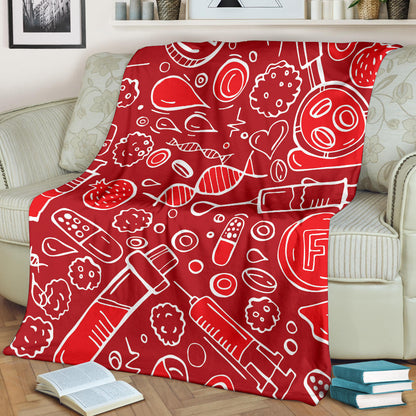 Phlebotomist Pattern Print Design A02 Premium Blanket