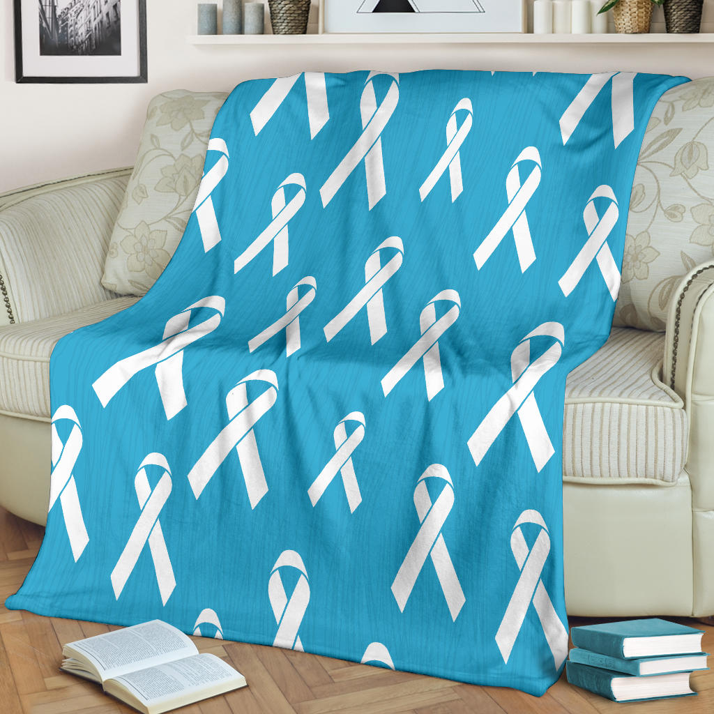 Liver cancer Pattern Print Design 01 Premium Blanket
