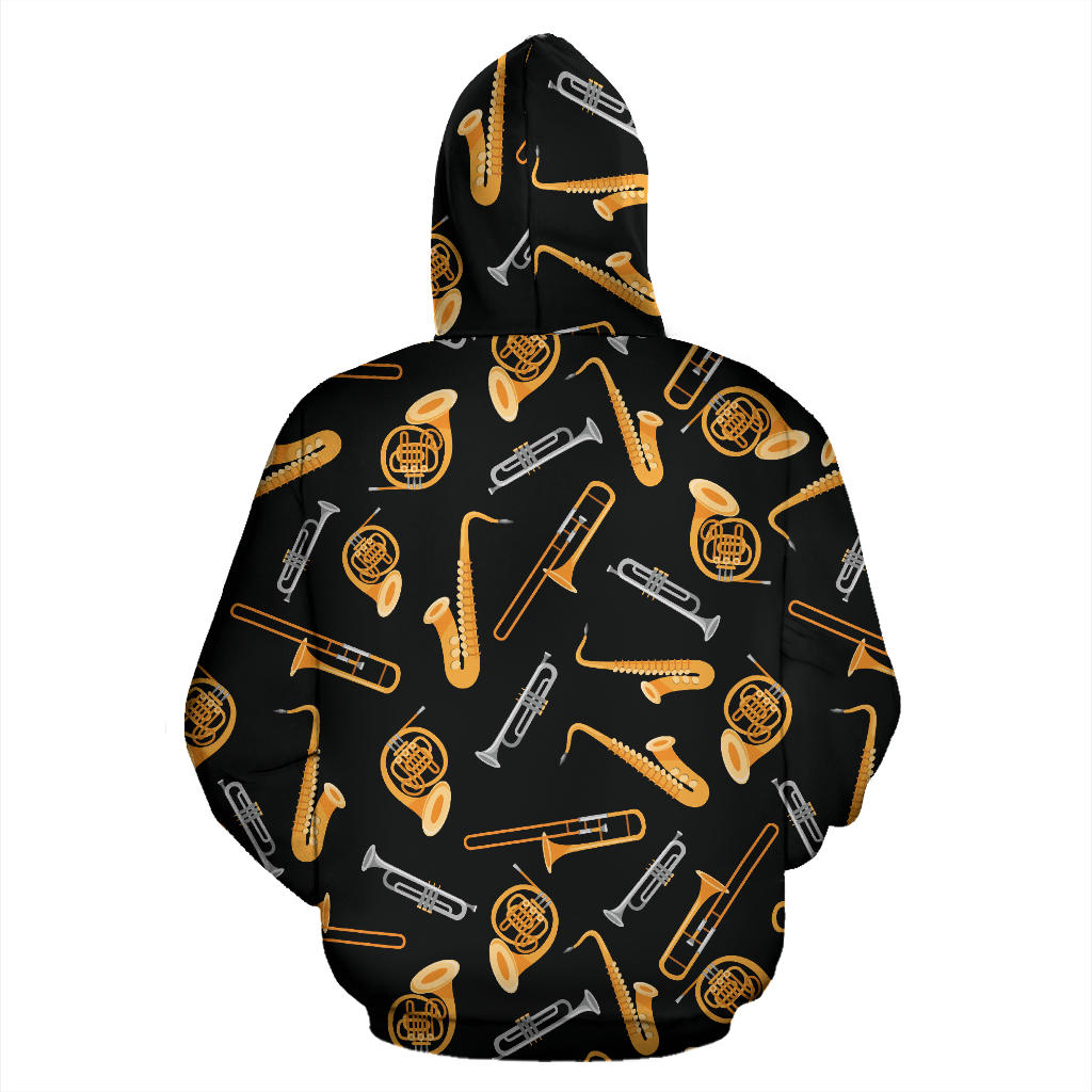 Jazz Pattern Print Design 01 Pullover Hoodie