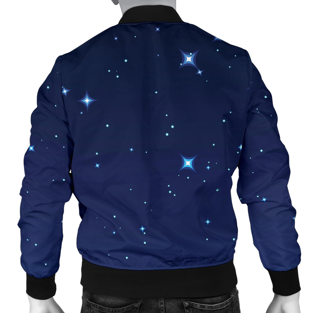Night sky Pattern Print Design A01 Men Bomber Jacket