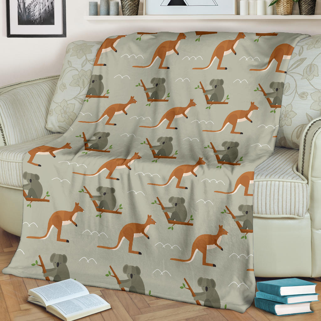 Koala Pattern Print Design 03 Premium Blanket