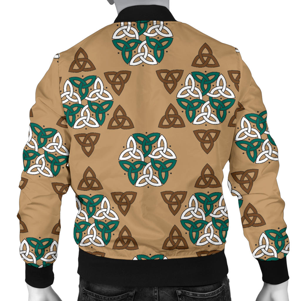 Celtic Pattern Print Design 08 Men Bomber Jacket