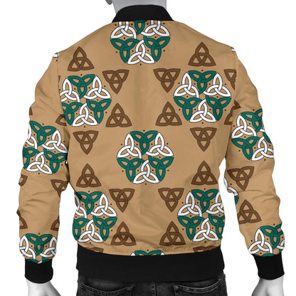 Celtic Pattern Print Design 08 Men Bomber Jacket