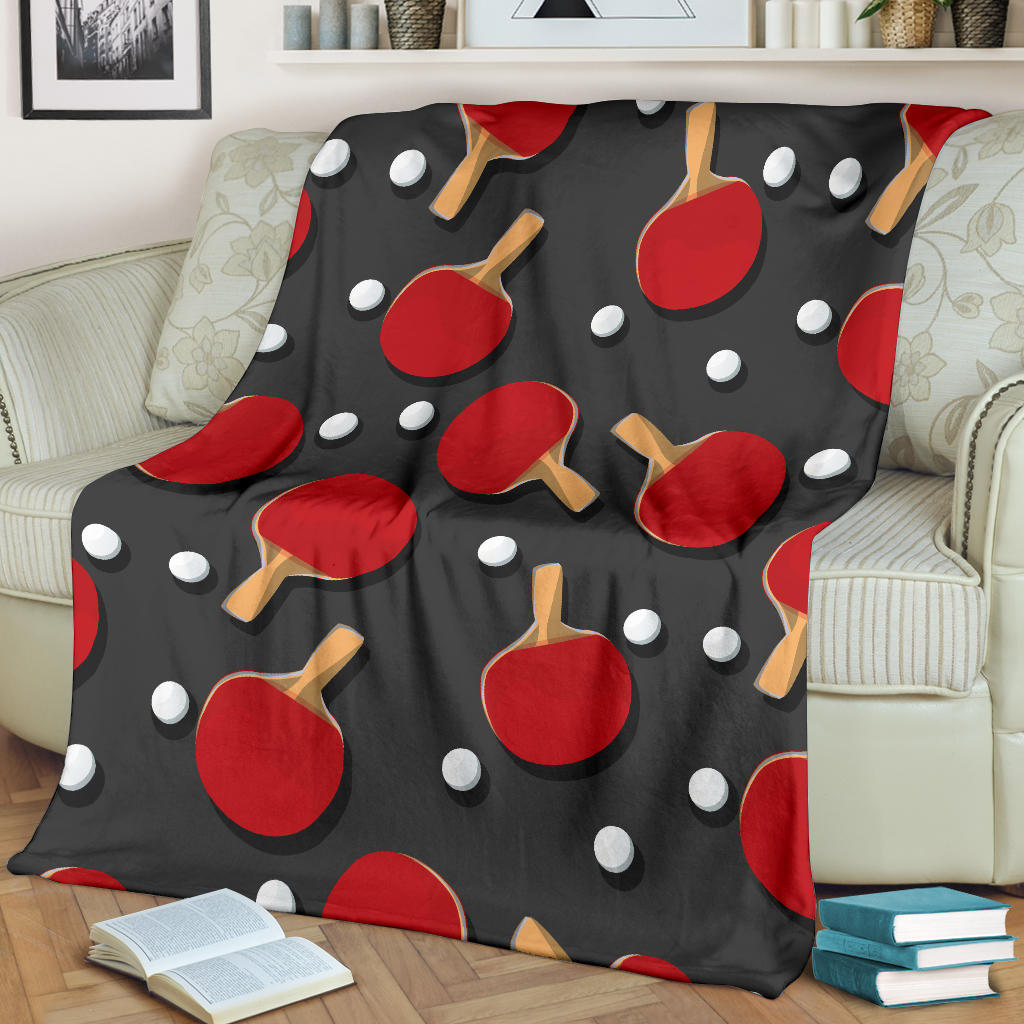 Ping Pong Pattern Print Design A05 Premium Blanket
