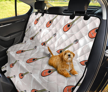 Mandolin Pattern Print Design 03 Rear Dog Car Seat Cover Hammock