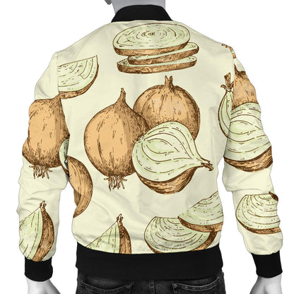 Onion Pattern Print Design A02 Men Bomber Jacket