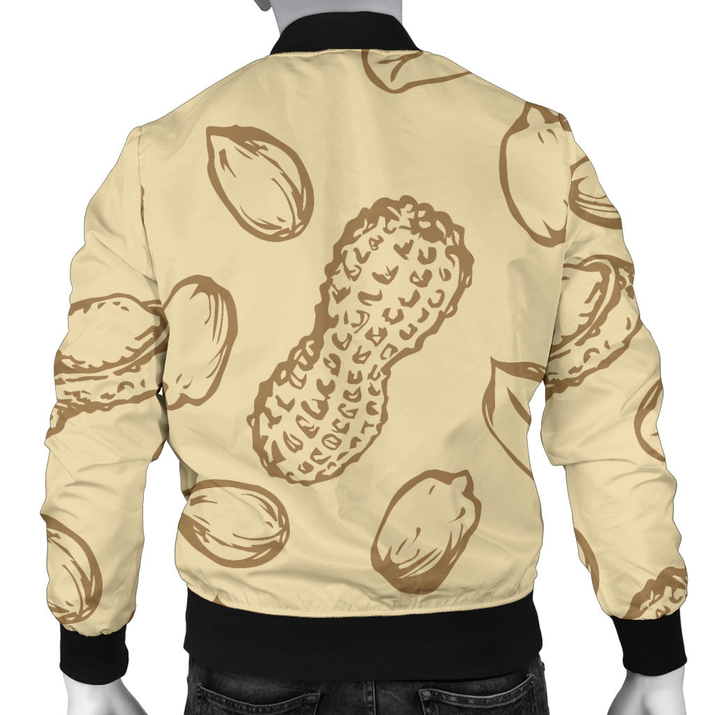 Peanut Pattern Print Design A02 Men Bomber Jacket