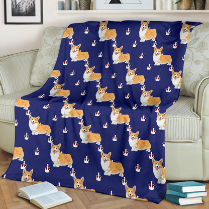 Pembroke Welsh Corgis Pattern Print Design A07 Premium Blanket