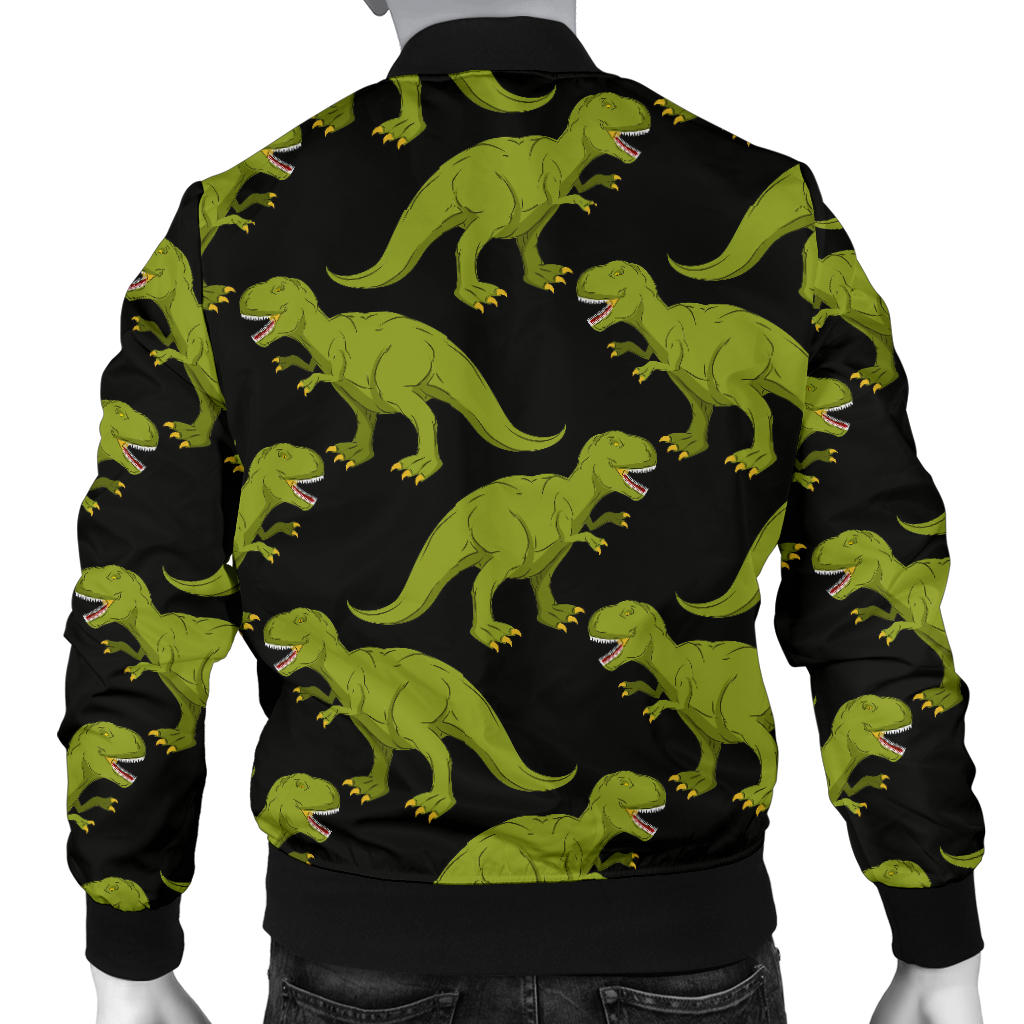 T Rex Pattern Print Design A02 Men Bomber Jacket