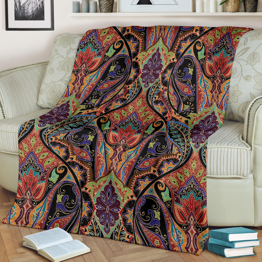 Bohemian Pattern Print Design 06 Premium Blanket
