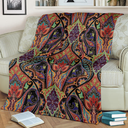 Bohemian Pattern Print Design 06 Premium Blanket