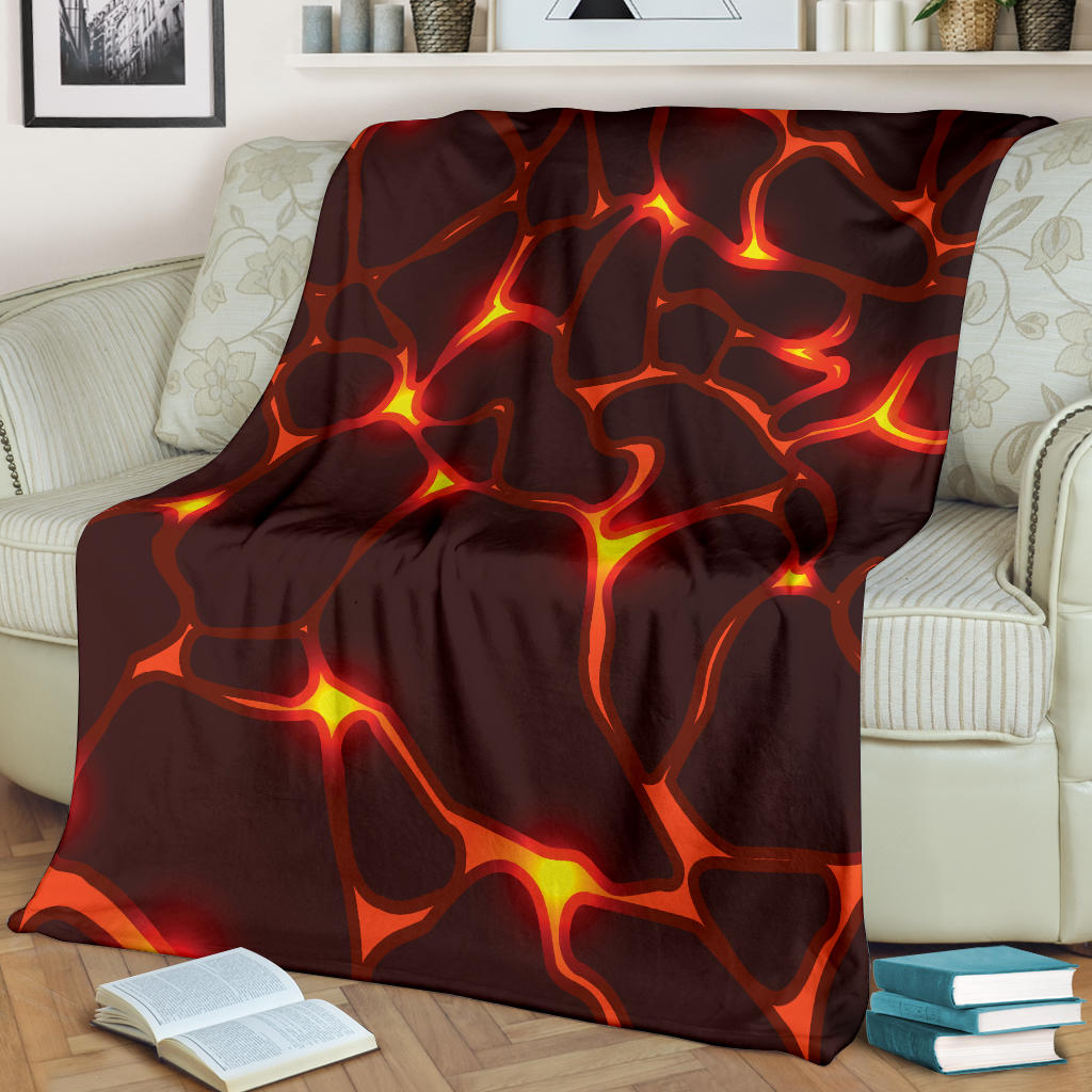 Lava Pattern Print Design 02 Premium Blanket