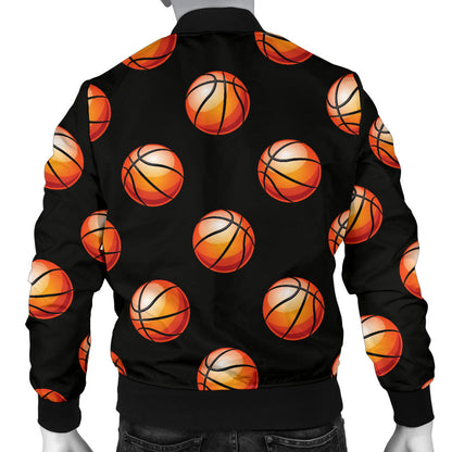 Basketball Pattern Print Design 01 Men Bomber Jacket