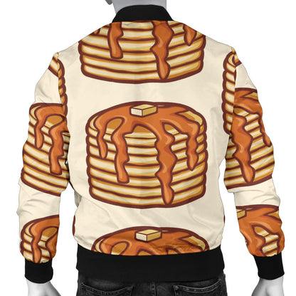 Pancake Pattern Print Design A02 Men Bomber Jacket