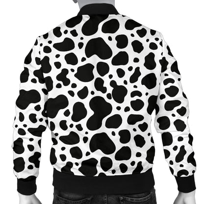 Cow Skin Pattern Print Design 04 Men Bomber Jacket