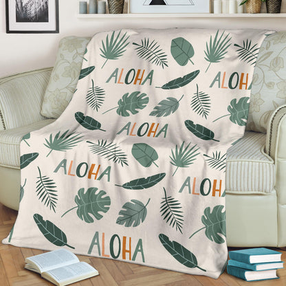 Aloha Hawaii Pattern Print Design 05 Premium Blanket