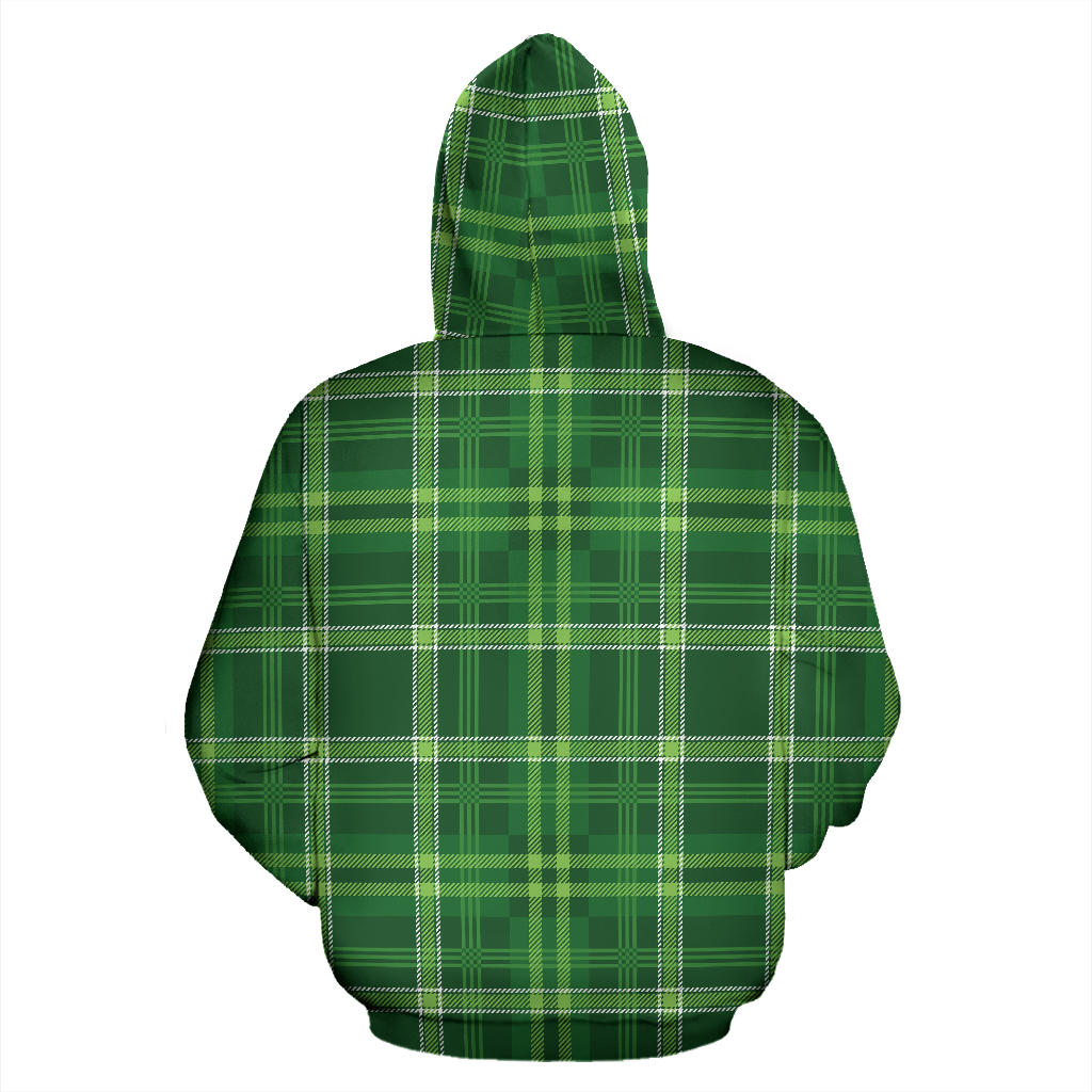 Irish Plaid Pattern Print Design 02 Pullover Hoodie