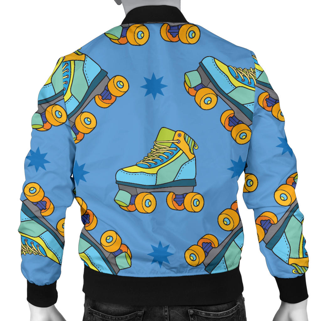 Roller skate Pattern Print Design A04 Men Bomber Jacket