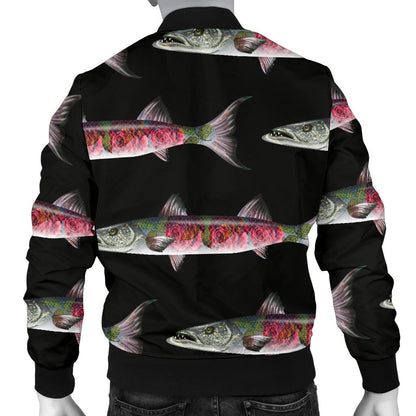 Barracuda Pattern Print Design 02 Men Bomber Jacket
