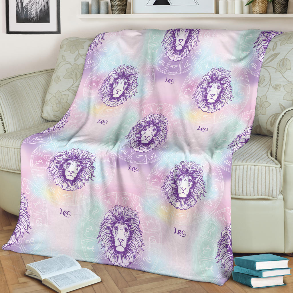 Leo Pattern Print Design 03 Premium Blanket