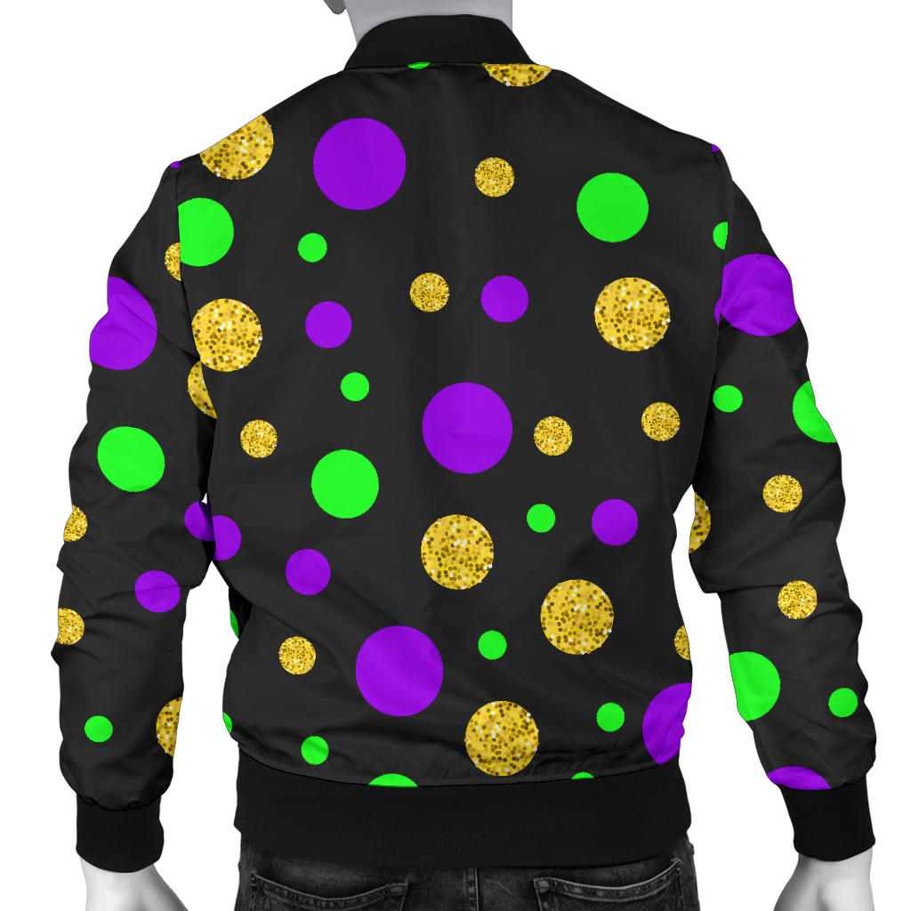 Mardi Gras Pattern Print Design 07 Men Bomber Jacket