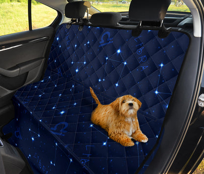 Libra Pattern Print Design 04 Rear Dog Car Seat Cover Hammock