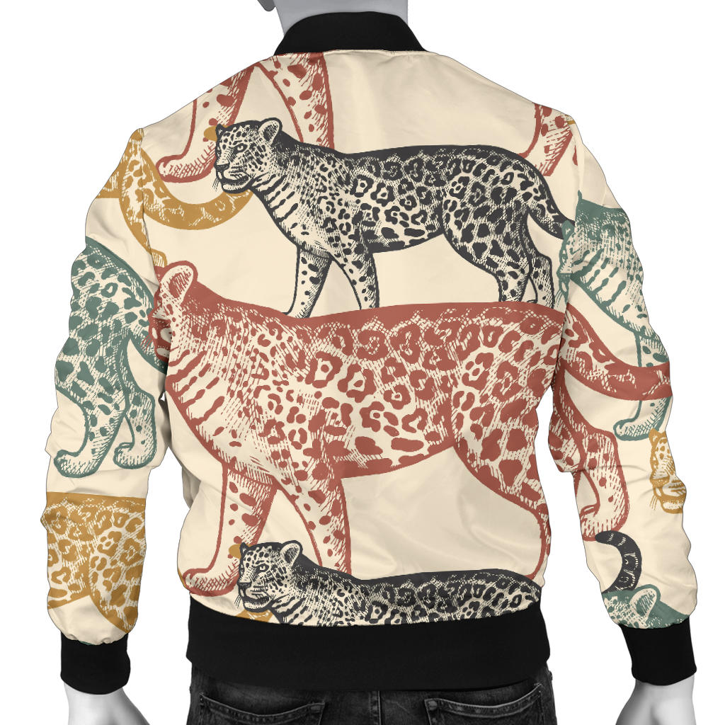 Jaguar Pattern Print Design 01 Men Bomber Jacket