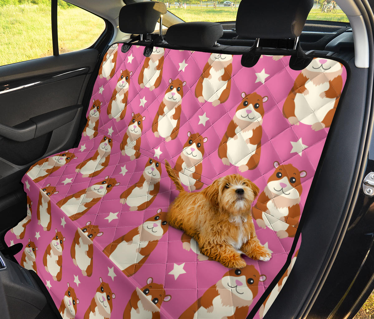Hamster Cute Pattern Print Design 02 Rear Dog Car Seat Cover Hammock