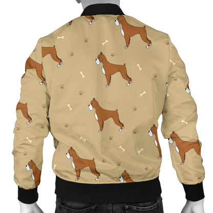 Boxers Pattern Print Design 02 Men Bomber Jacket