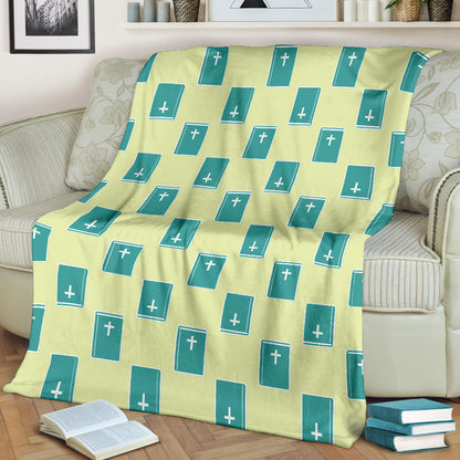 Bible Pattern Print Design 04 Premium Blanket