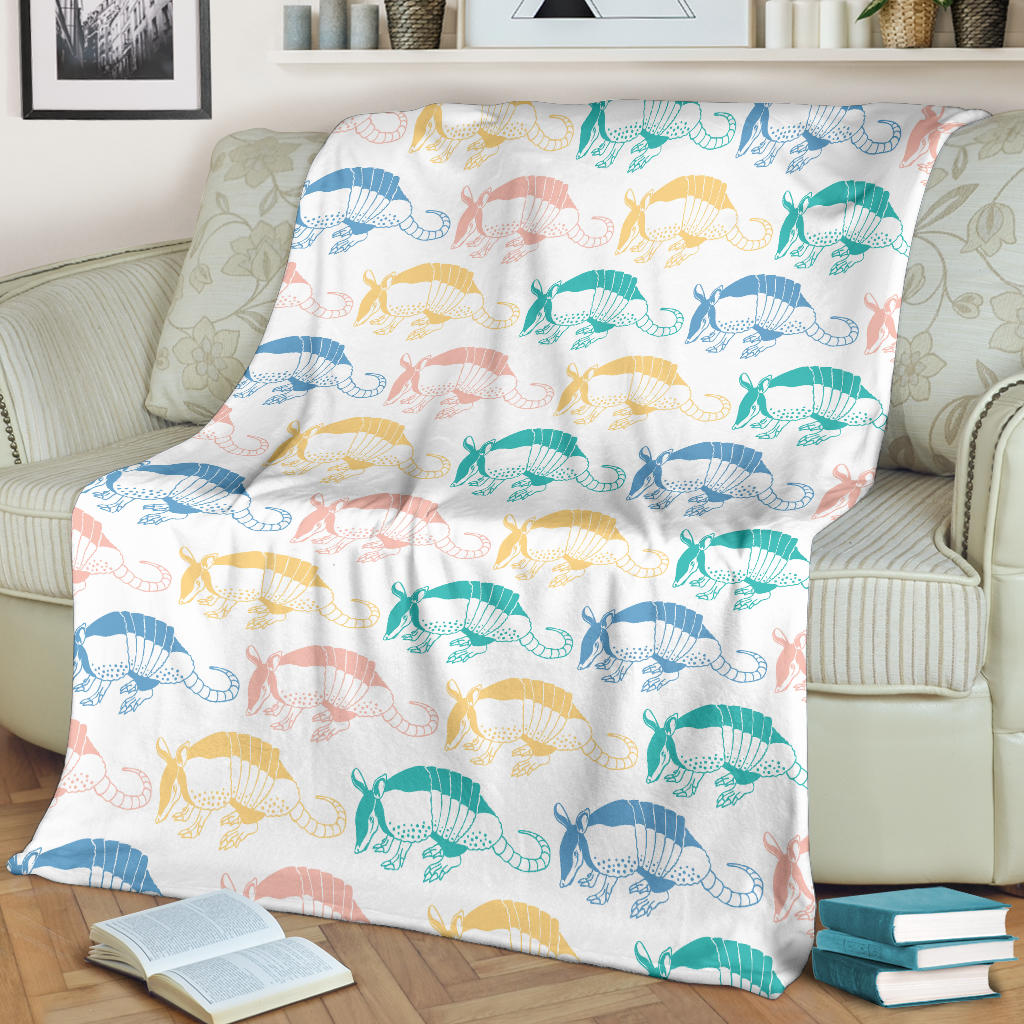 Armadillo Pattern Print Design 05 Premium Blanket