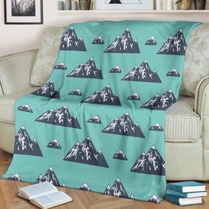 Mountain Pattern Print Design 01 Premium Blanket
