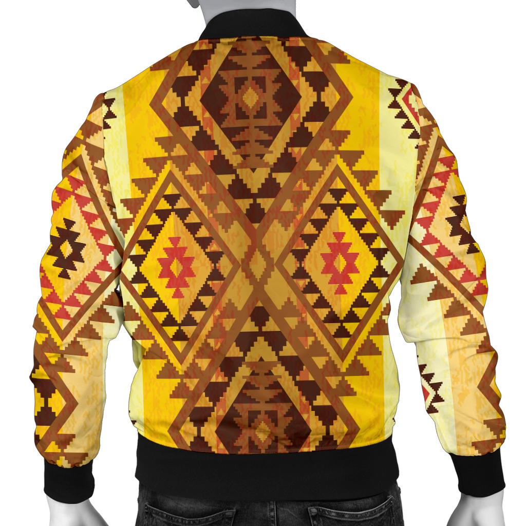 Native Pattern Print Design A09 Men Bomber Jacket