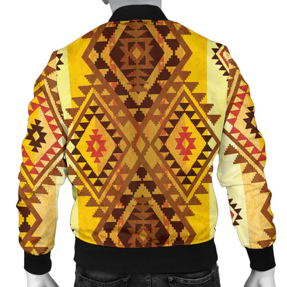 Native Pattern Print Design A09 Men Bomber Jacket