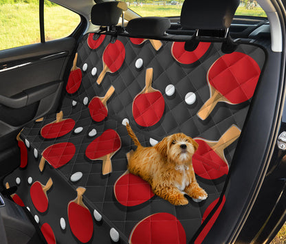 Ping Pong Pattern Print Design A05 Rear Dog Car Seat Cover Hammock