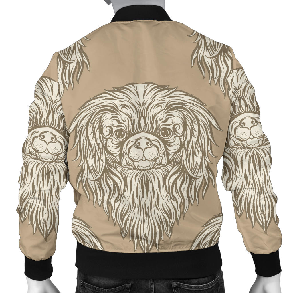 Pekingese Pattern Print Design A01 Men Bomber Jacket