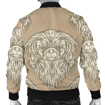 Pekingese Pattern Print Design A01 Men Bomber Jacket