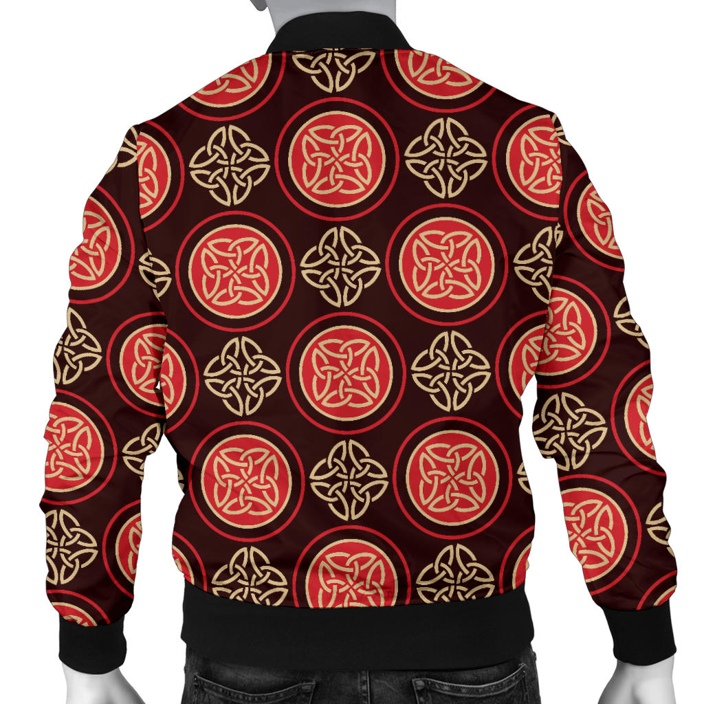Celtic Pattern Print Design 02 Men Bomber Jacket