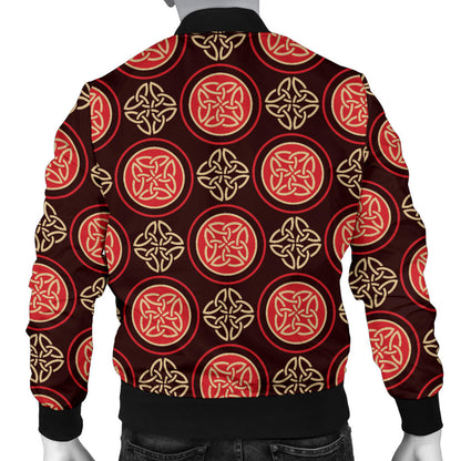 Celtic Pattern Print Design 02 Men Bomber Jacket