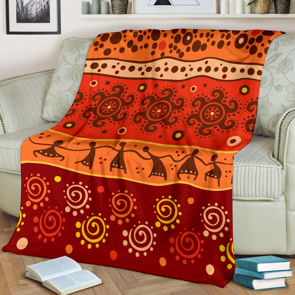 African Pattern Print Design 04 Premium Blanket