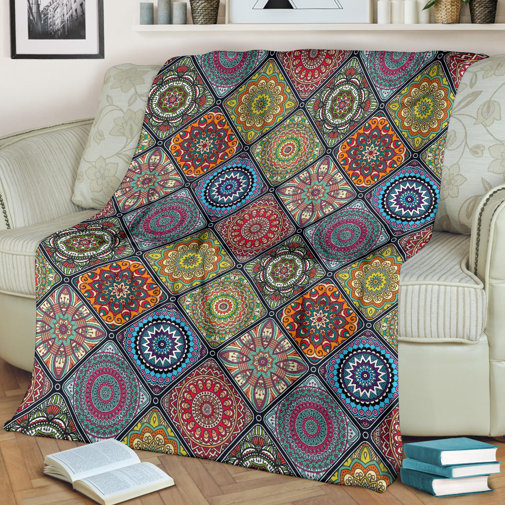 Bohemian Pattern Print Design 05 Premium Blanket