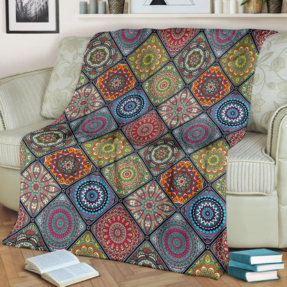 Bohemian Pattern Print Design 05 Premium Blanket